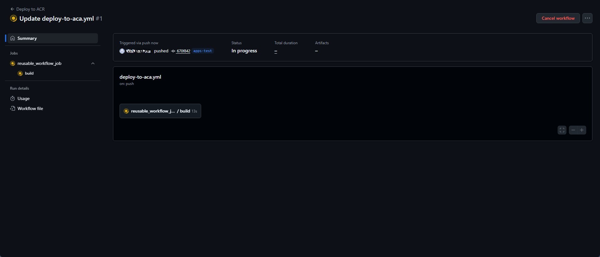 Containerized Apps Github Workflow In Progress
