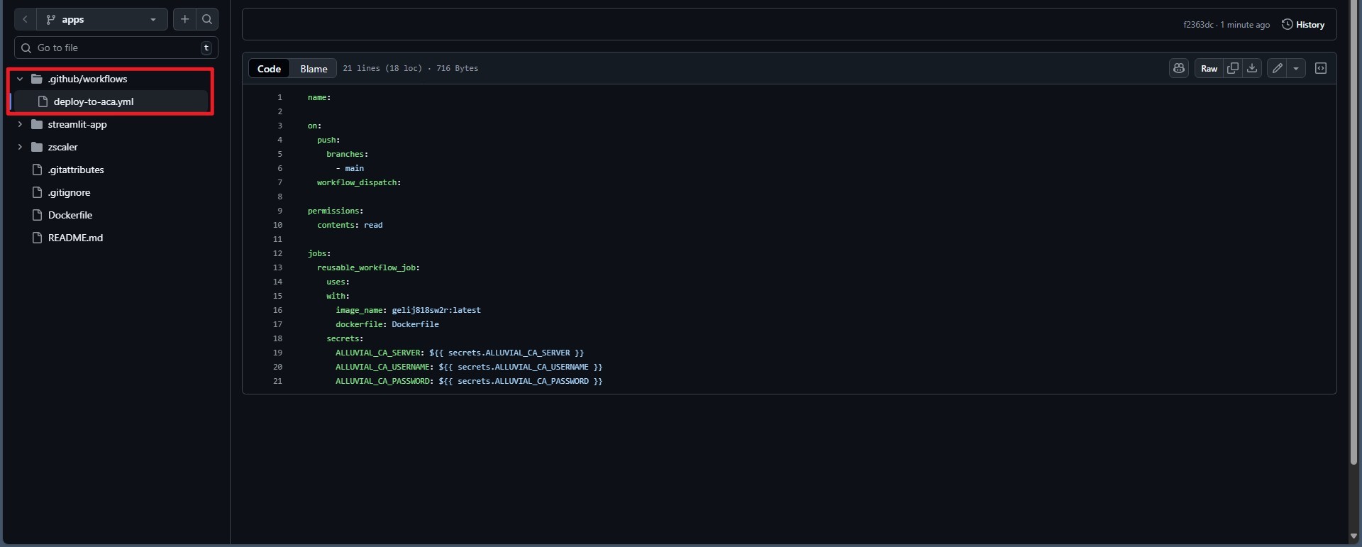 Containerized Apps Github Workflow Yaml