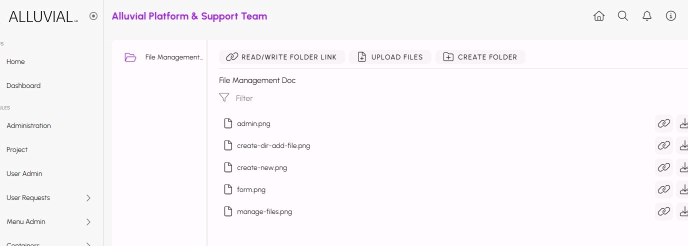 File Management Uploaded Files